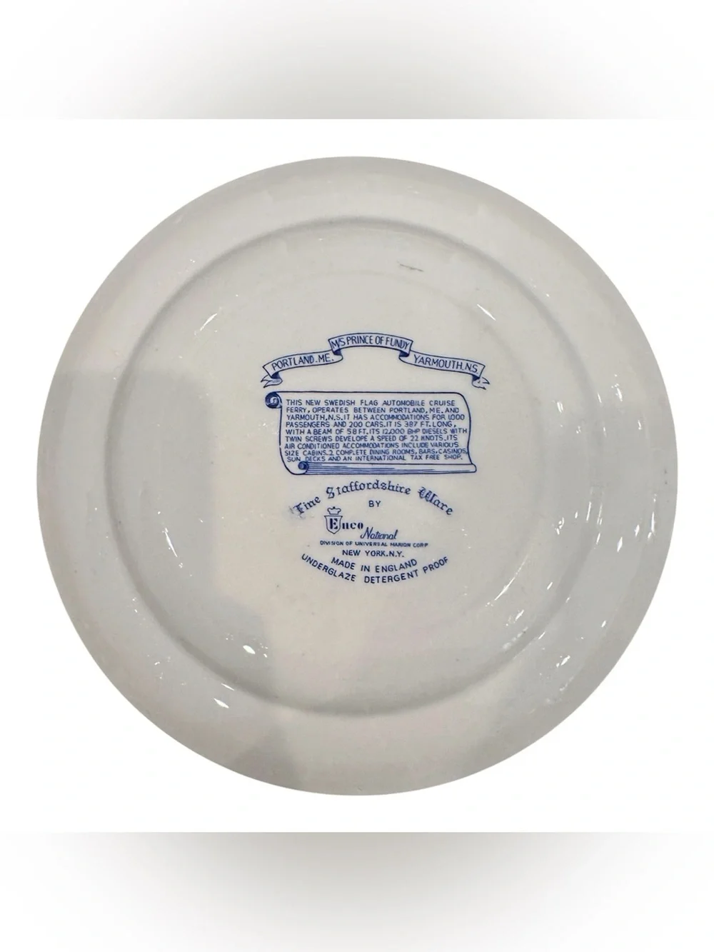 Vintage Enco National Corp Fine Staffordshire Ware England